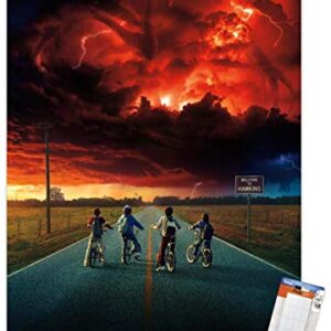 Trends International Netflix Stranger Things: Season 2 - Key Art Wall Poster, 22.375" x 34", Poster & Mount Bundle