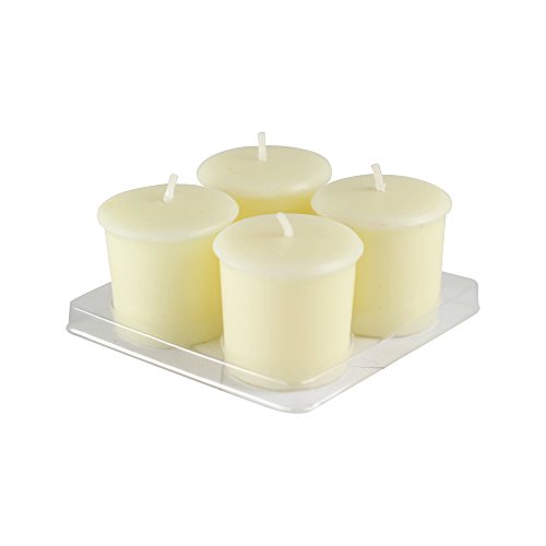 Jeco Inc. CVZ-8PV Ivory Vanilla Votive Candles (8pc/Box), 1.75" D x 1.5" H