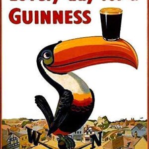 Unoopler Lovely Day for A Guinness Retro Metal Sign Vintage Man Cave Bar Pub Vintage Metal Signs 12x16