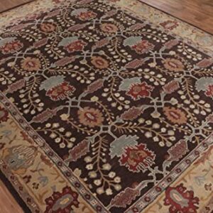 Old Hand Made Barista Floral Traditional Persian Oriental Woolen Area Rugs (9'x12')