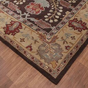 Old Hand Made Barista Floral Traditional Persian Oriental Woolen Area Rugs (9'x12')