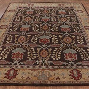 Old Hand Made Barista Floral Traditional Persian Oriental Woolen Area Rugs (9'x12')