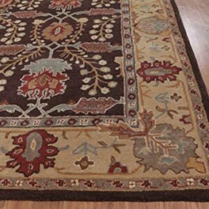 Old Hand Made Barista Floral Traditional Persian Oriental Woolen Area Rugs (9'x12')