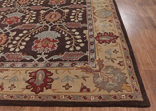 Old Hand Made Barista Floral Traditional Persian Oriental Woolen Area Rugs (9'x12')