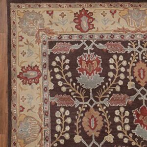 Old Hand Made Barista Floral Traditional Persian Oriental Woolen Area Rugs (9'x12')