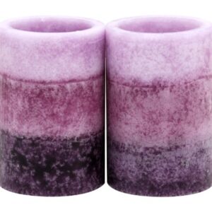 kieragrace 2 by 3-Inch Tri-Layer LED Pillar Candles, Mini, Lavender Cashmere Fragrance, Set of 3