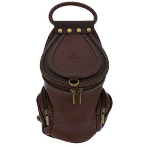 fioretta italian genuine leather top handle backpack handbag shoulder bag for women