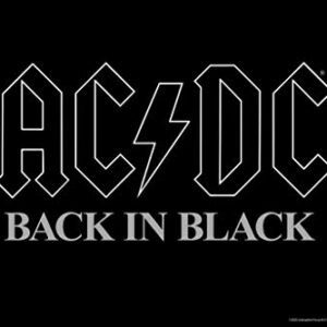 AC/DC Back in Black Poster 36 x 24in