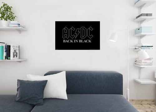 AC/DC Back in Black Poster 36 x 24in