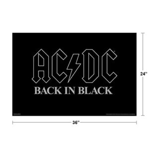 AC/DC Back in Black Poster 36 x 24in