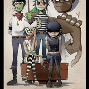 Music - Alternative Rock Posters: Gorillaz - All Here - 35.7'x23.8',Living Room