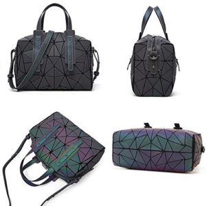 Handbags Womens Geometric Luminous Purse bags Ladies Top Handle Satchel Bags