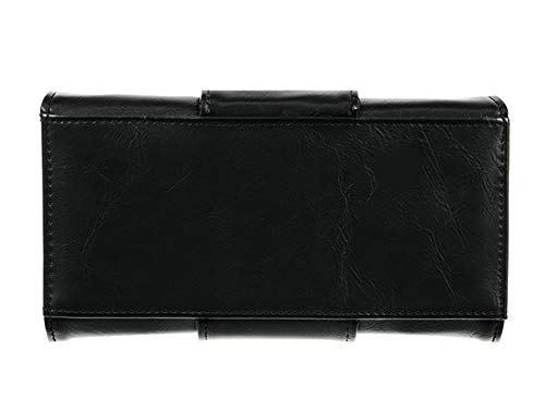 Restyle Moon Night Bat Wings Black Faux Leather Tri-Fold wallet