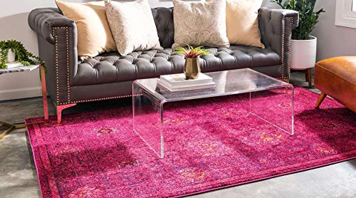 Unique Loom Medici Collection Vintage Botanical Traditional Red Area Rug (4' 0 x 6' 0)