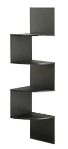 4d concepts hanging corner storage, black