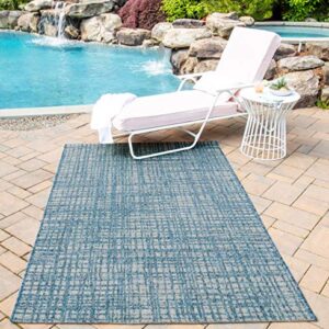 Momeni Rugs Como Contemporary Geometric Indoor Outdoor Area Rug, 9'10" X 13'2", Blue