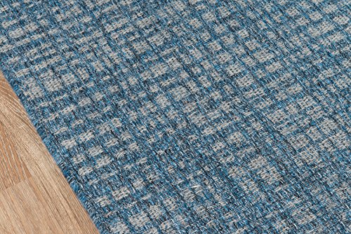 Momeni Rugs Como Contemporary Geometric Indoor Outdoor Area Rug, 9'10" X 13'2", Blue