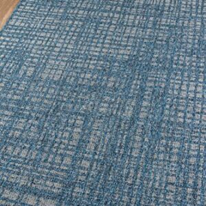 Momeni Rugs Como Contemporary Geometric Indoor Outdoor Area Rug, 9'10" X 13'2", Blue