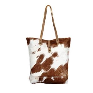 myra s1285 chestnut hair on tote bag, brown, one size