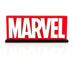 marvel logo bookends statue
