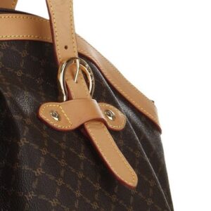 Signature Brown Ruched Satchel with Buckle by Rioni Designer Handbags & Luggage