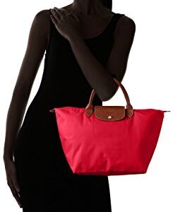 Longchamp Women's Le Pliage Medium Handbag, Red Garance