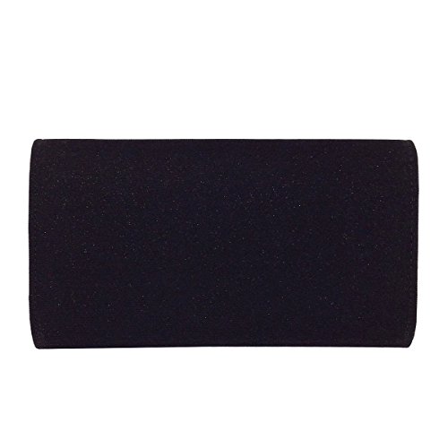 JNB Glittering Evening Clutch, Black