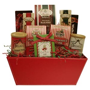 Wald Imports Red Paperboard 13" Decorative Storage/Organizer Basket