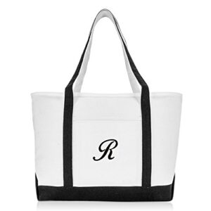 DALIX Premium Women's Tote Bags Large Tote Bag Personalized Gifts Black R