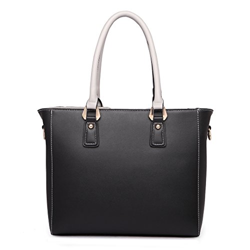 MISS LULU Fashion Purses and Handbags for Women Ladies, PU Leather Shoulder Handbags Top Handle Tote Bags Elegant Crossbody Bag
