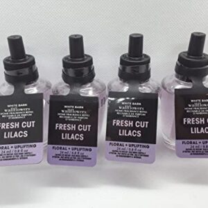 Bath and Body Works 4 Pack Fresh Cut Lilacs WallFlower Fragrance Refill 0.8 Oz