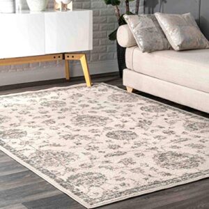 nuloom clarissa vintage faded area rug, 8′ x 10′, beige