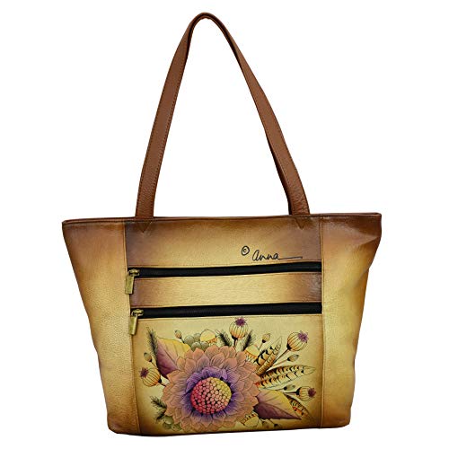 Anna by Anuschka womens Tote, Rustic Bouquet, Medium