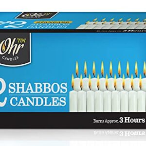 Shabbat Candles - Traditional Shabbos Candles - 3 Hr. - 72 Ct.