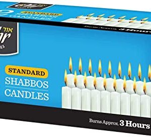 Shabbat Candles - Traditional Shabbos Candles - 3 Hr. - 72 Ct.