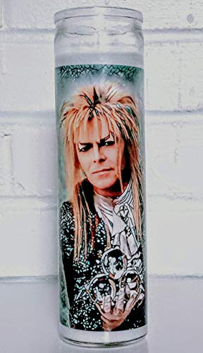 Saint Jareth the Goblin King,Prayer Candle, 8" glass jar votive