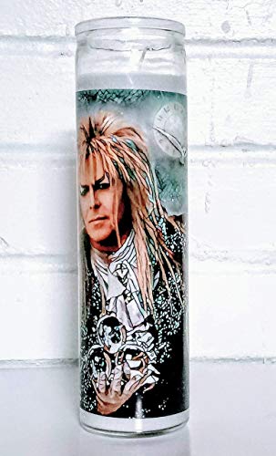 Saint Jareth the Goblin King,Prayer Candle, 8" glass jar votive