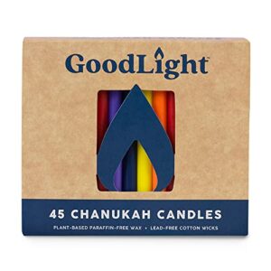 goodlight chanukah (multicolor) 45 candles, 45 ct