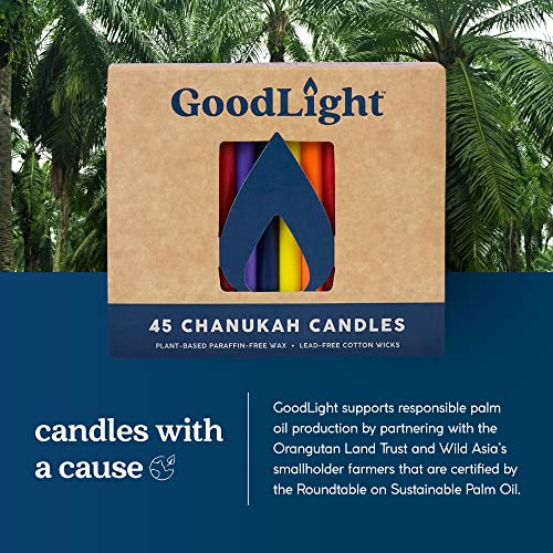 GOODLIGHT Chanukah (Multicolor) 45 Candles, 45 CT