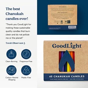 GOODLIGHT Chanukah (Multicolor) 45 Candles, 45 CT