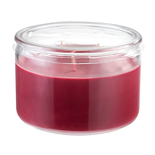 CANDLE-LITE Scented Juicy Black Cherries Fragrance, One 10oz. 3-Wick Aromatherapy Candle with 20-40 Hours of Burn Time, Dark Red Color, 10 oz