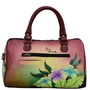 Anna by Anuschka Womens Satchel Mediterranean Garden, Medium