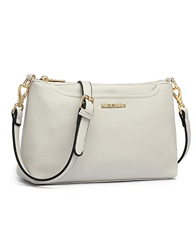 AMELIE GALANTI Small Crossbody Bag purse for Women,leather Shoulder handbag with Adjustable Strap