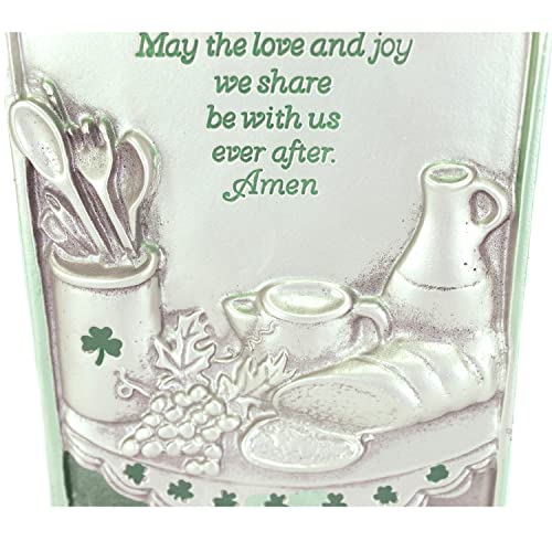 Abbey Gift 36300 (Abbey & CA Gift) Irish Kitchen Prayer Plaque, 3.75"x7", Grey, 3.75 x 7