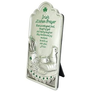 Abbey Gift 36300 (Abbey & CA Gift) Irish Kitchen Prayer Plaque, 3.75"x7", Grey, 3.75 x 7