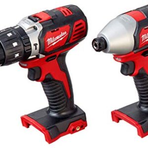 Milwaukee 2695-24 M18 18V Cordless Power Tool Combo Kit with Hammer Drill, Impact Driver, Reciprocating Saw, and Work Light (2 Batteries, Charger, and Tool Case Included)