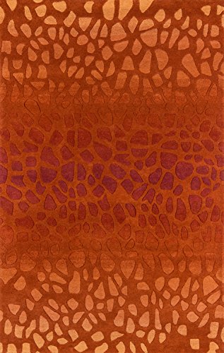 Momeni Rugs Delhi Collection Area Rug, 5' x 8', Paprika