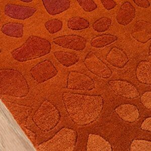 Momeni Rugs Delhi Collection Area Rug, 5' x 8', Paprika