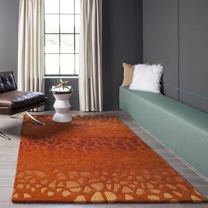 Momeni Rugs Delhi Collection Area Rug, 5' x 8', Paprika