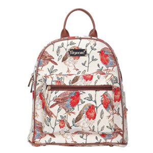 Signare Tapestry women Backpack Casual Daypack Robin Design (DAPK-ROB)